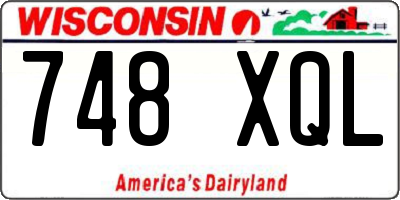 WI license plate 748XQL