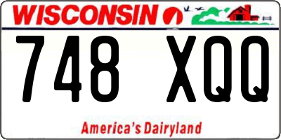 WI license plate 748XQQ