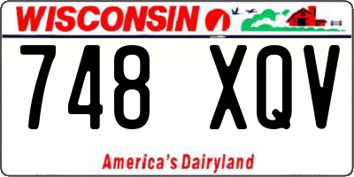 WI license plate 748XQV