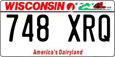 WI license plate 748XRQ