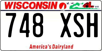 WI license plate 748XSH