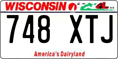 WI license plate 748XTJ
