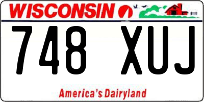 WI license plate 748XUJ