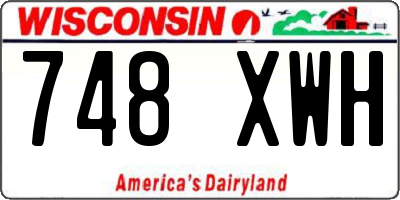 WI license plate 748XWH