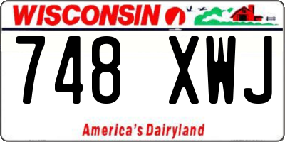 WI license plate 748XWJ