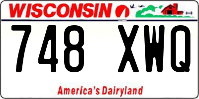 WI license plate 748XWQ