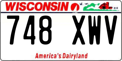 WI license plate 748XWV