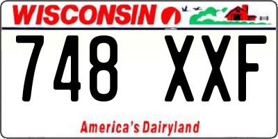 WI license plate 748XXF