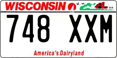 WI license plate 748XXM