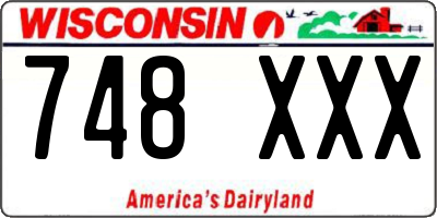 WI license plate 748XXX