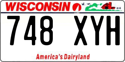 WI license plate 748XYH