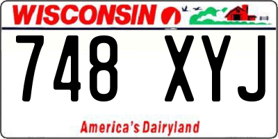 WI license plate 748XYJ