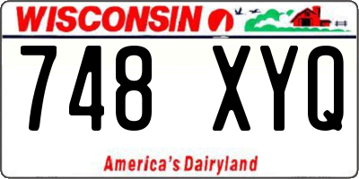 WI license plate 748XYQ