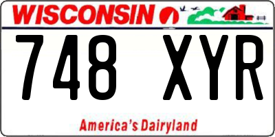 WI license plate 748XYR