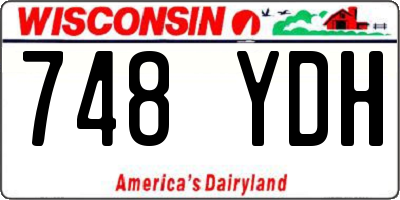 WI license plate 748YDH