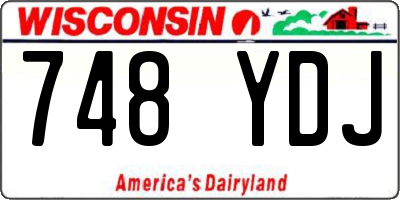 WI license plate 748YDJ