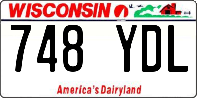 WI license plate 748YDL