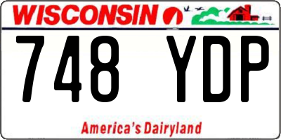 WI license plate 748YDP