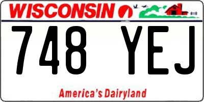 WI license plate 748YEJ