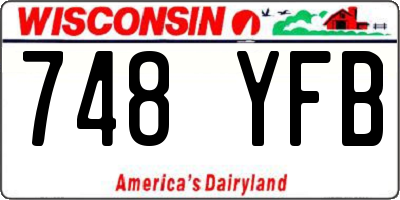 WI license plate 748YFB