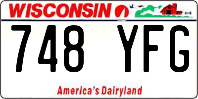 WI license plate 748YFG