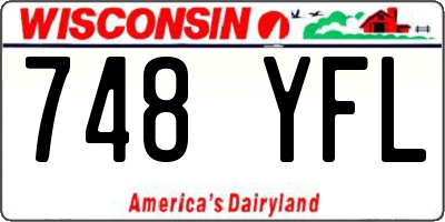 WI license plate 748YFL