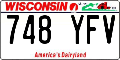 WI license plate 748YFV