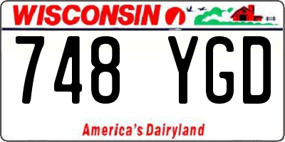 WI license plate 748YGD