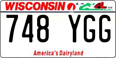 WI license plate 748YGG