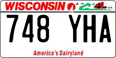 WI license plate 748YHA
