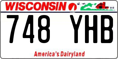 WI license plate 748YHB