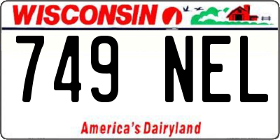 WI license plate 749NEL