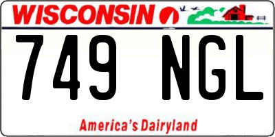 WI license plate 749NGL
