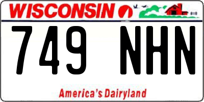 WI license plate 749NHN