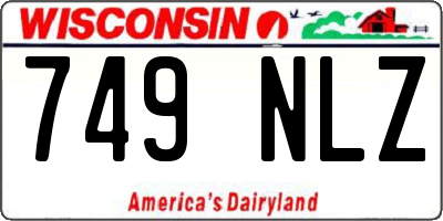 WI license plate 749NLZ