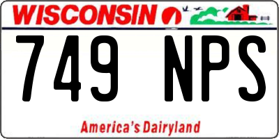 WI license plate 749NPS