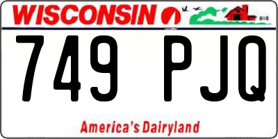 WI license plate 749PJQ