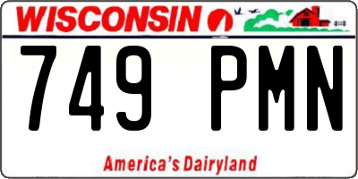 WI license plate 749PMN