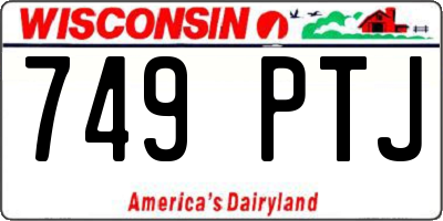 WI license plate 749PTJ