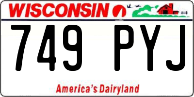 WI license plate 749PYJ