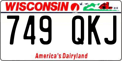 WI license plate 749QKJ