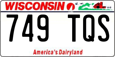 WI license plate 749TQS