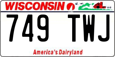 WI license plate 749TWJ