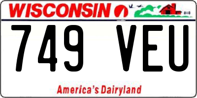 WI license plate 749VEU