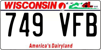 WI license plate 749VFB