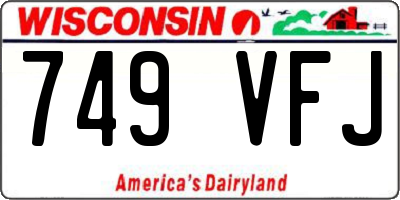 WI license plate 749VFJ