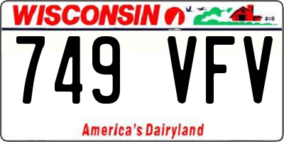 WI license plate 749VFV