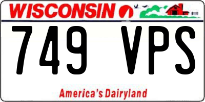 WI license plate 749VPS
