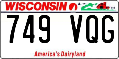WI license plate 749VQG