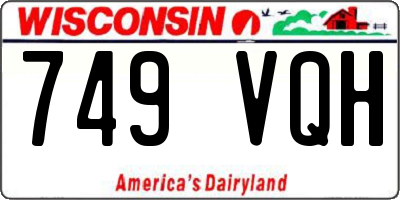 WI license plate 749VQH